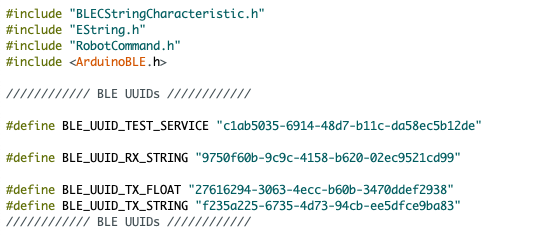 Arduino UUID